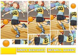 Netball Girl Pyramid