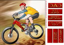 Mountain Bike Dude 8x8 Quick Card