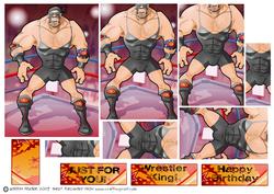Wrestler Dude (black) Pyramid