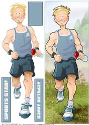Jogger Dude (blue) Large Dl