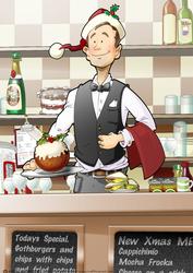 Christmas Cafe Dude A4