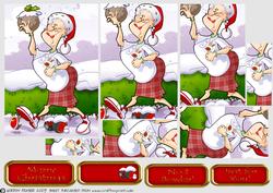 Christmas Bowling Lady Pyramid