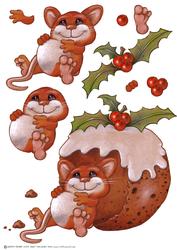 Too Much Pud! Decoupage Sheet