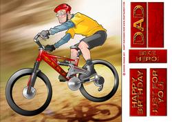 Mountain Bike Dude 8x8 Card