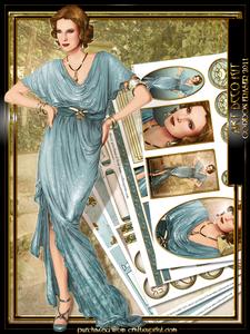 Art Deco Lady Elise Kit Aqua