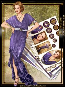 Art Deco Lady Elise Kit Purple