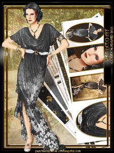 Art Deco Lady Elise Kit Black