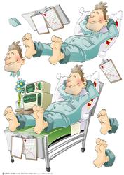 Get Well Soon Dude Ii Decoupage Sheet