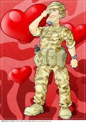 Army Dude Valentines Day A4