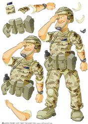 Australian Army Dude Decoupage Sheet