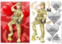 Army Lady Valentines Day
