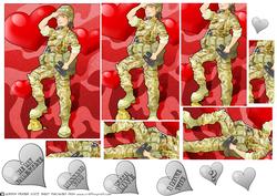 Army Lady Valentines Day Pyramid