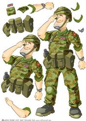 British Army Dude Decoupage Sheet