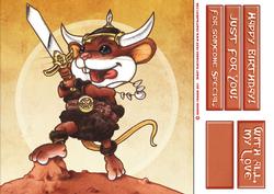 Viking Mouse 8x8 Quick Card