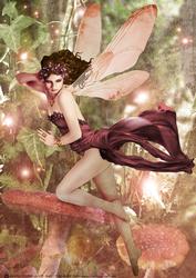 Forest Fairy Acantha Crimson A4