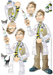 Vet Dude Decoupage Sheet