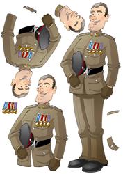 Passing Out Parade Army Dude Decoupage Sheet