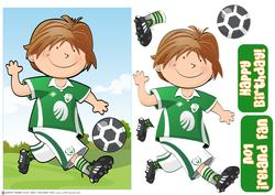 Mini Dude Footballer Ireland Strip