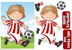 Mini Dude Footballer Red