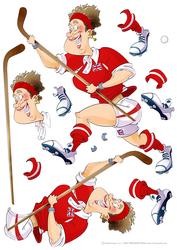 Anyone for Hockey Decoupage Sheet