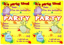 Monster Party! (invites)