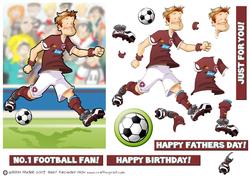 Football Dude Hearts