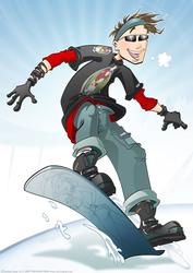 Snowboard Dude A4