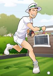 Young Lawn Bowls Dude A4