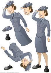 Raf Lady Decoupage Sheet