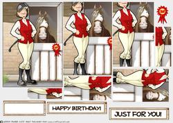 Horse Rider Lady Red Pyramid