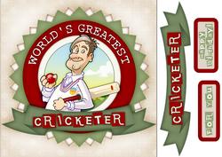 Cricket Dude Shabby Chic 8x8