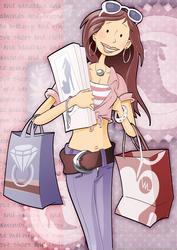 Shopaholic (shabby Pink) A4
