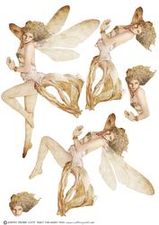 Forest Fairy Acantha Vintage Decoupage Sheet