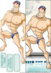 Swimmer Dude Large Dl