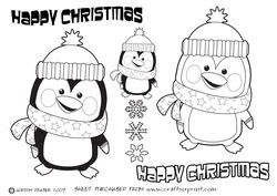 Cute Christmas Penguin Ted