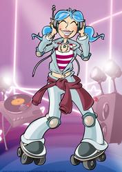 Roller Blade Disco Queen A4
