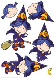 Mini Dude Witch Decoupage Sheet
