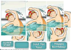 Swimmer Boy Pyramid