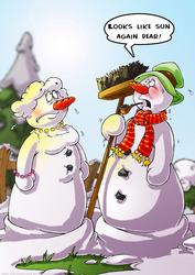 Sunny Snowmen A4