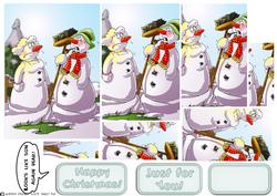 Sunny Snowmen Pyramid