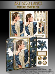 Art Deco Pandore (blue) 8x8 Mini Kit