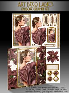 Art Deco Pandore (dark Pink) 8x8 Mini Kit