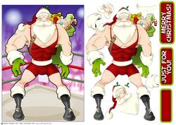 Wrestler Santa Dude
