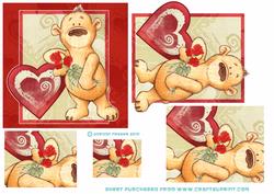 Hunni Bear Red Heart