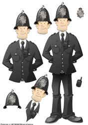 Policeman Dude Decoupage Sheet