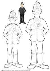 Policeman Dude Digital Stamp