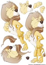 Lion Decoupage Sheet