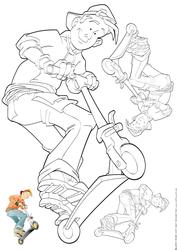 Scooter Dude Digital Stamp