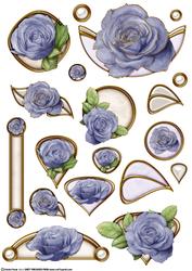 Rose Embellishment Sheet (lilac)