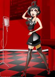 Naughty Nurse Black A4